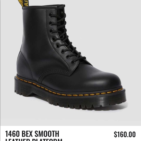 Dr Marten 1460 BEX SMOOTH LEATHER PLATFORM BOOTS